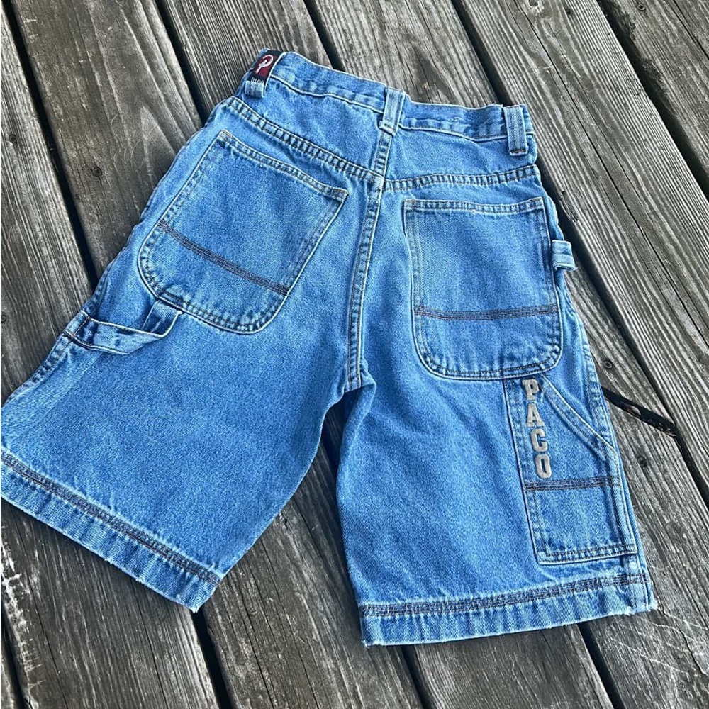 VTG Y2K Paco Sz 8 Skater Shorts Wide Baggy Jorts Denim
